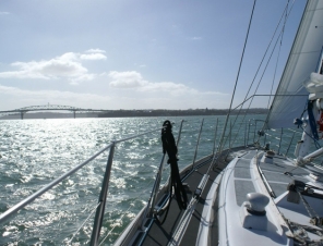 Sailing into the sunset on our Auckland Dinner Cruise